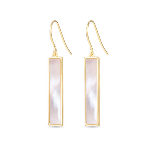 MOP Bar Drop Earrings