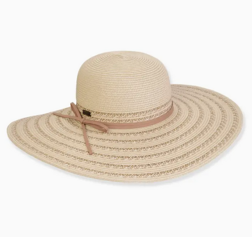 Paperbraid Floppy Hat With Bow