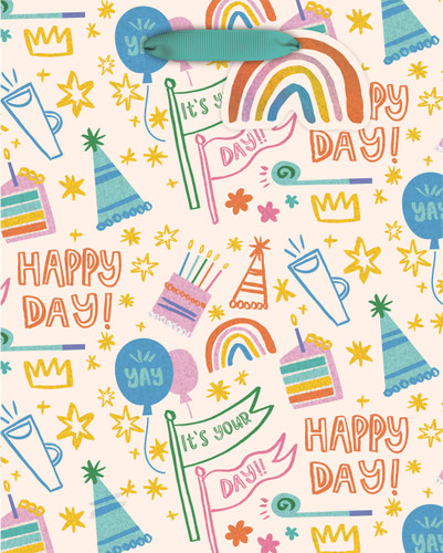Happy Day Doodles Tote Bag