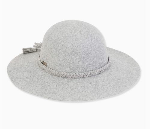 Braided Wool Felt Floppy Brim Hat