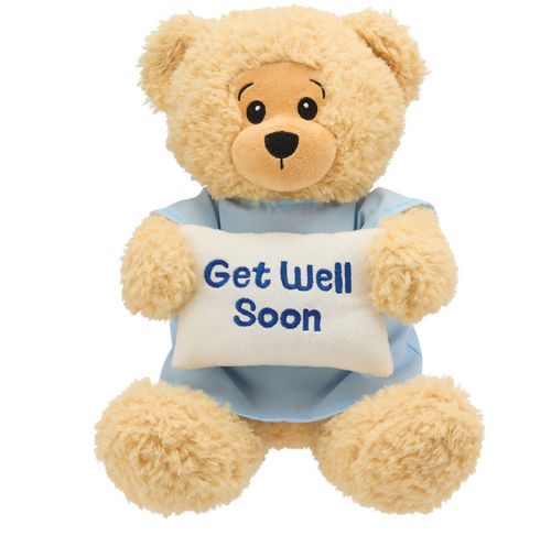 Get Well Soon Patient with Pillow Bear
