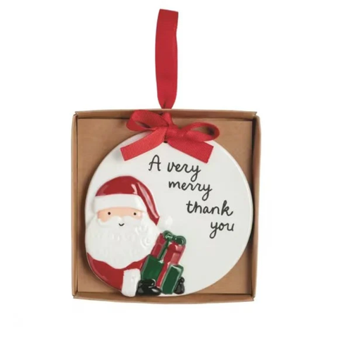 Round Ceramic Ornament