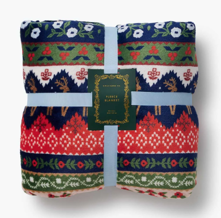 Ski Chalet Fleece Blanket