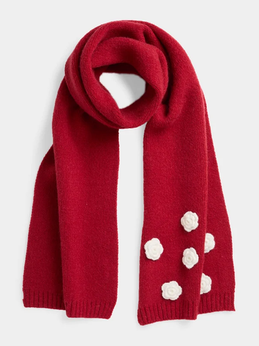 Crochet Flower Scarf