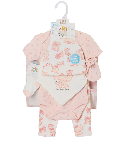 8-Piece Baby Hanging Gift Set