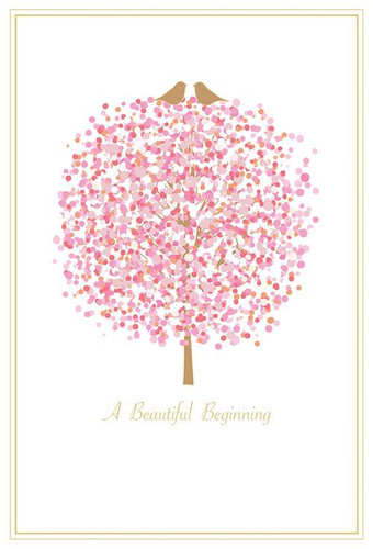 Wedding Card-Love Bird Tree