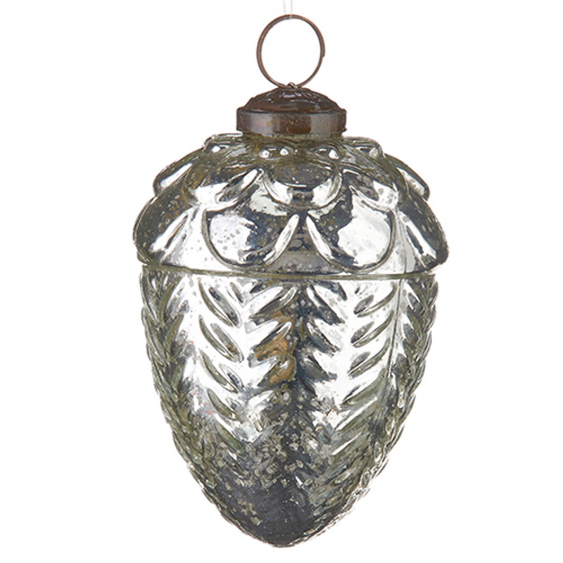 Acorn Mercury Glass Ornament