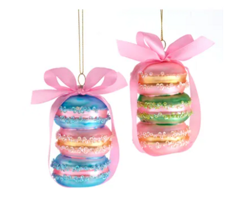 Glass Macaroon Ornament