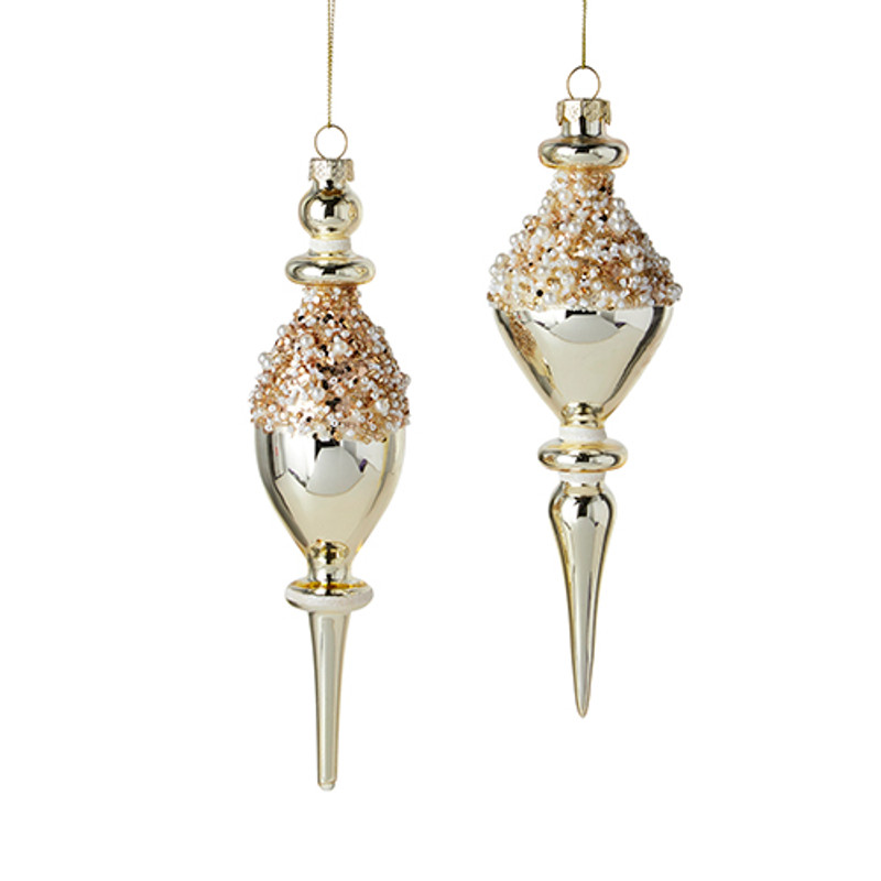 Pearl Beaded Finial Ornament