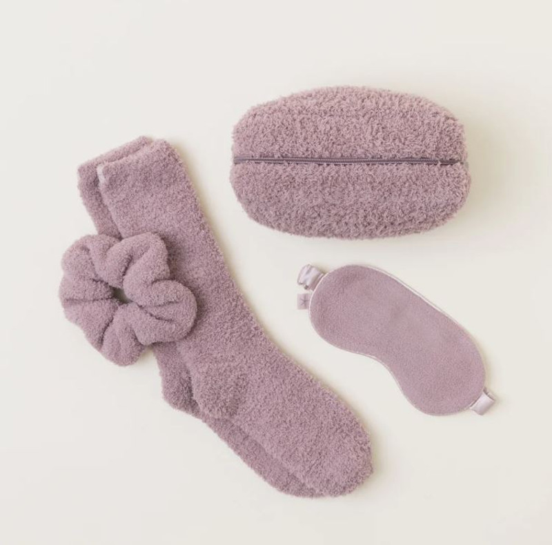 Eye Mask, Scrunchie, & Sock Set