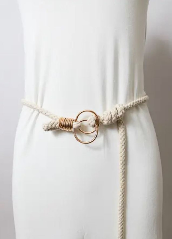 Double Circle Braided Rope Belt