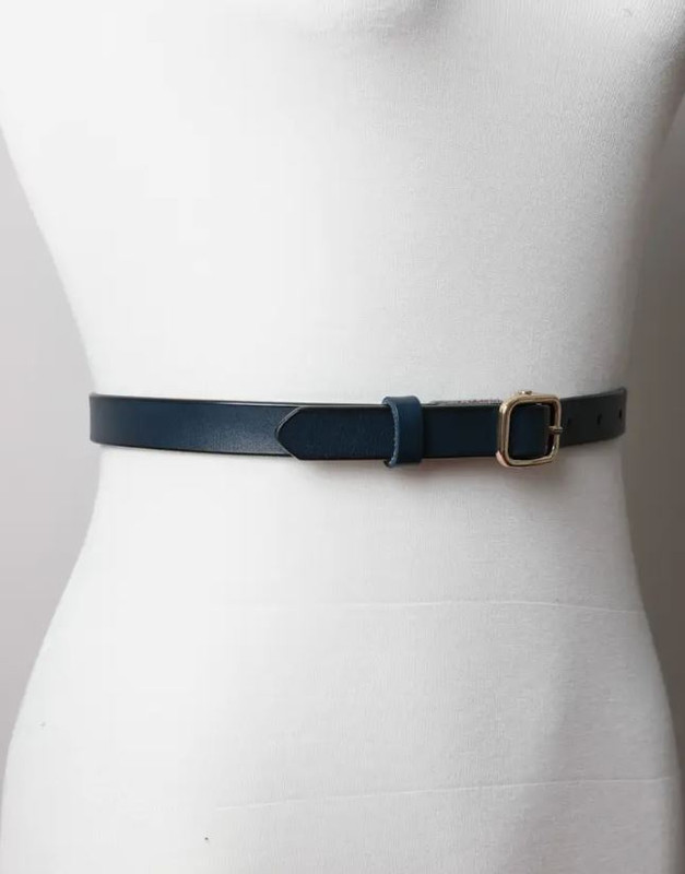 Classic Skinny Leather Fashion Belt