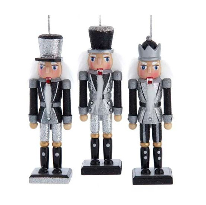 Black & Silver Nutcracker Ornament