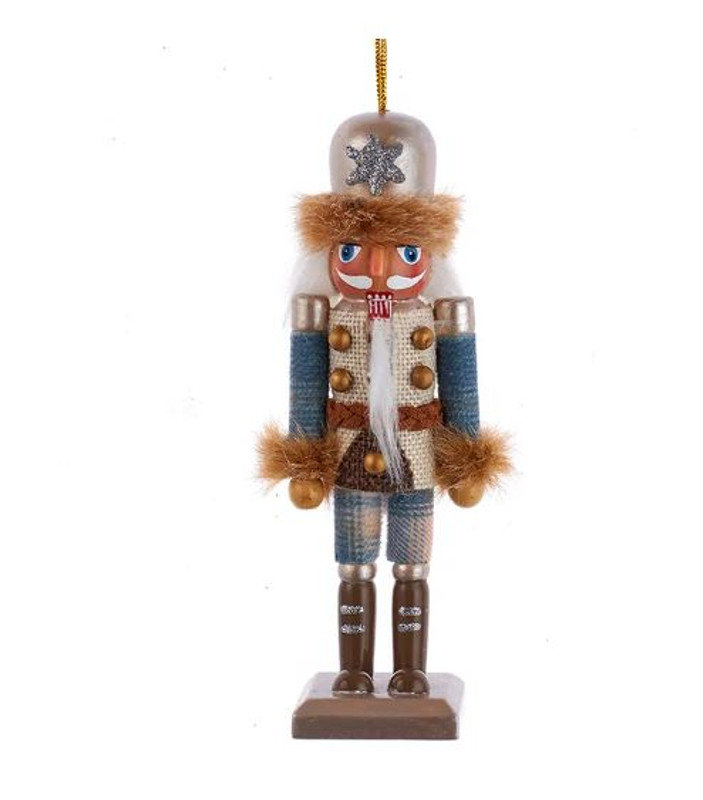 Rustic Glad Nutcracker Ornament