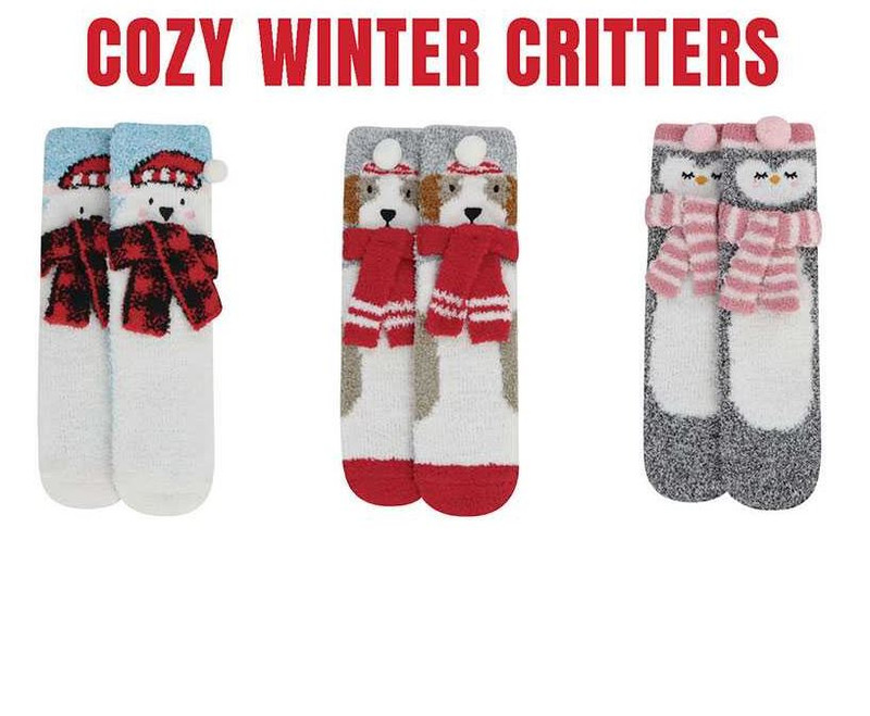 Cozy Winter Critters Socks