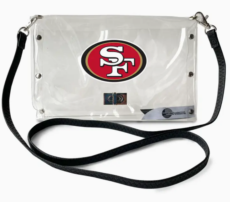 49ers Clear Envelope Purse