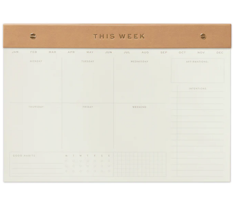 Weekly Postbound Notepad