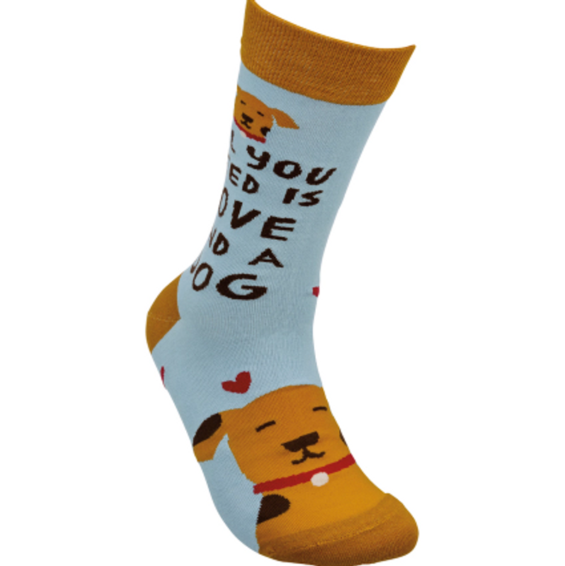 Love and A Dog Socks