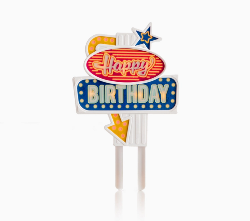 Flashing Birthday Cake Topper