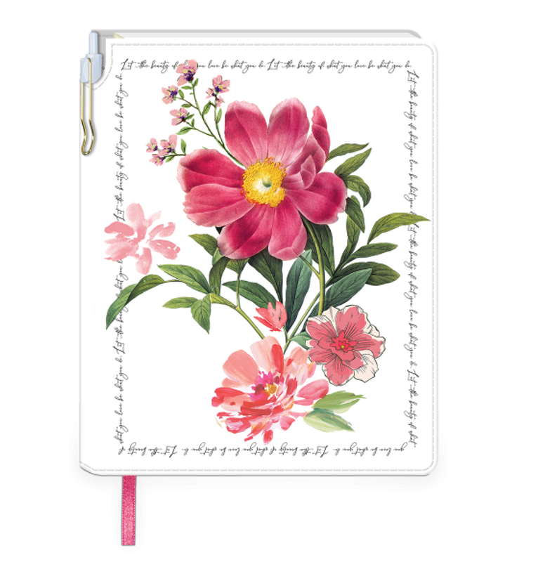 Floral Journal With Pen