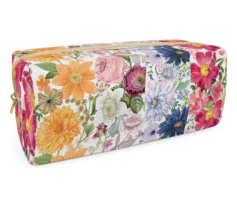 Printed Canvas Cosmetic Bag