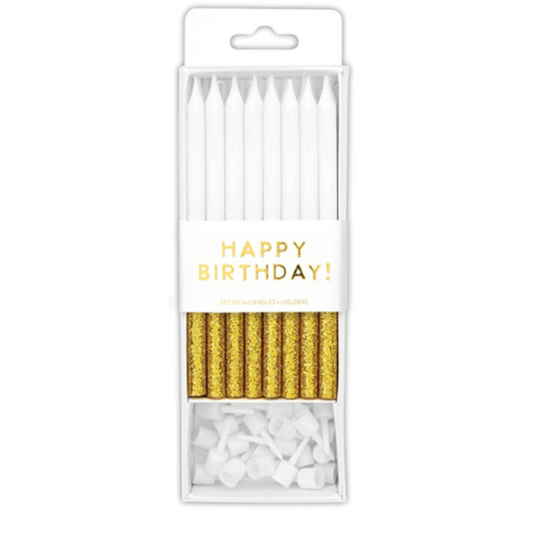 Glitter Dip Birthday Candles