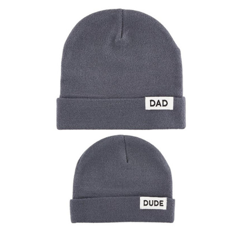Dad + Dude Beanie Set