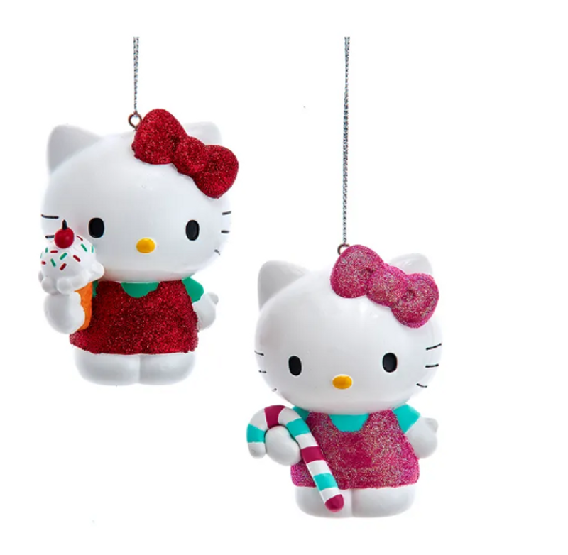 Hello Kitty Glitter Ornament