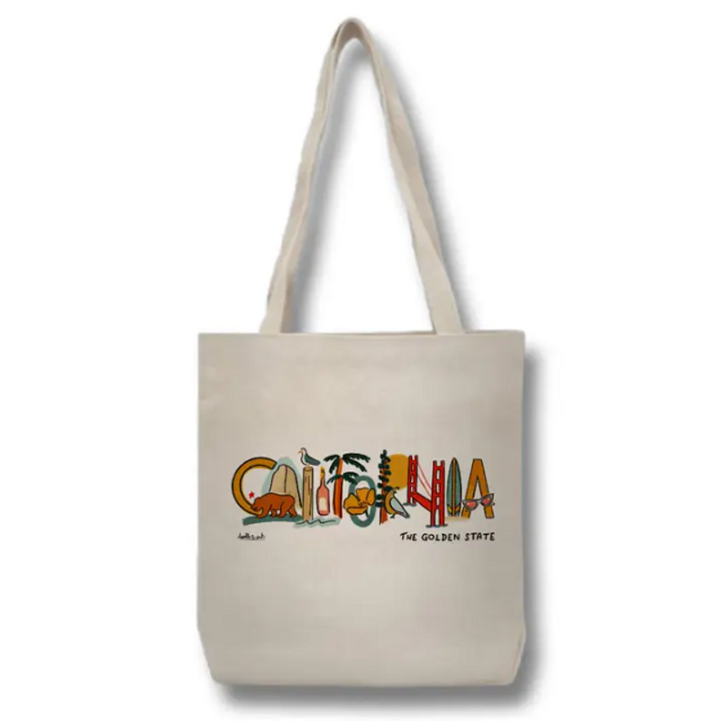 CA Landmark Lettering Tote