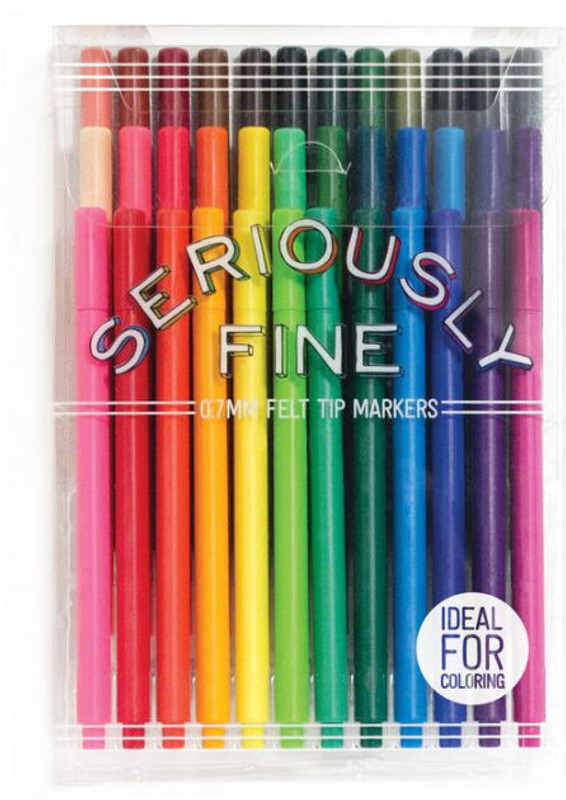 Seriously Fine Felt Tip Markers