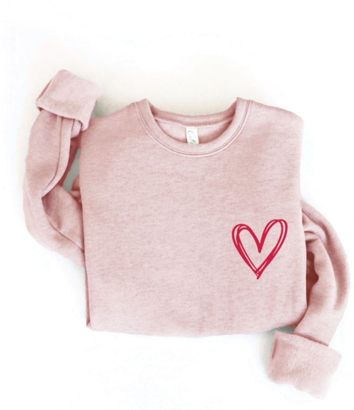 Heart Graphic Sweatshirt