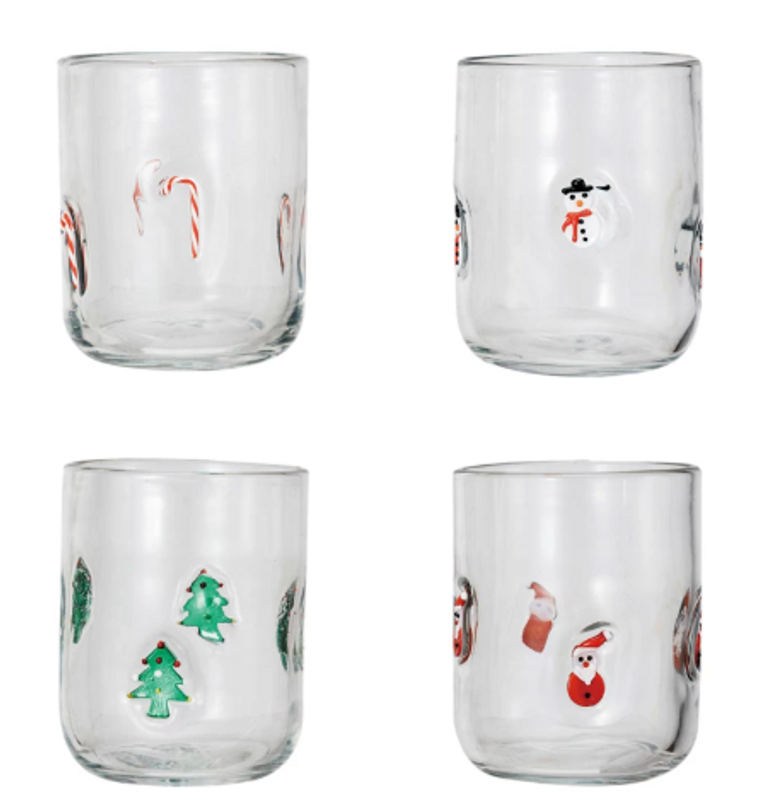 Holiday Icon Drinking Glass