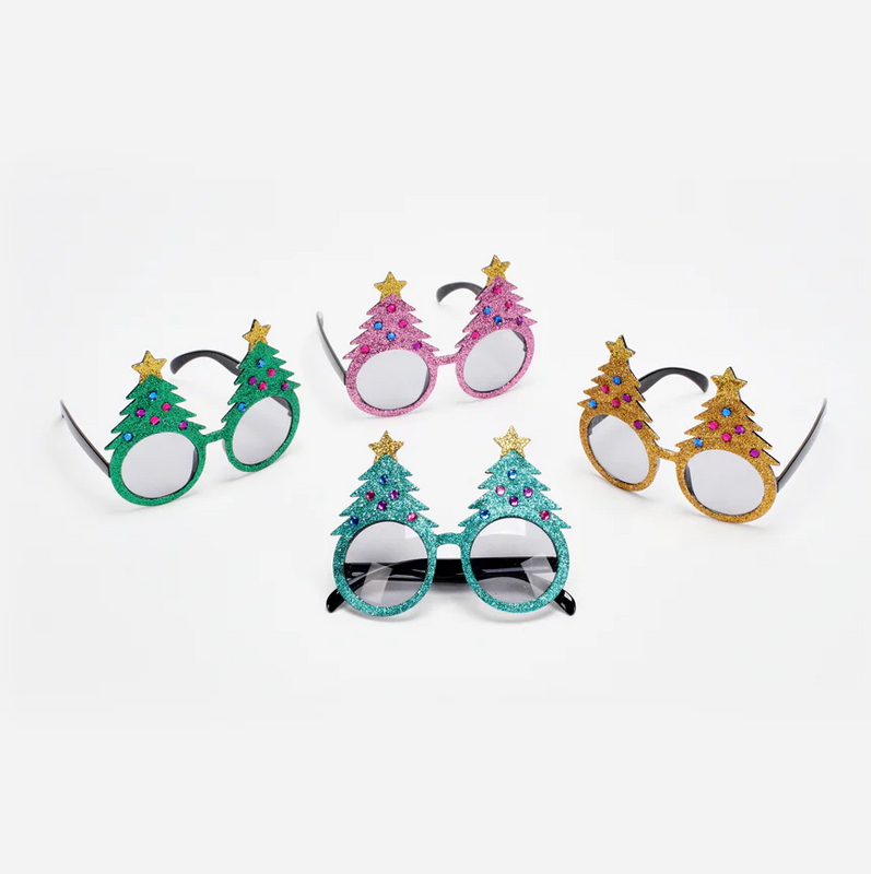 Christmas Tree Glasses