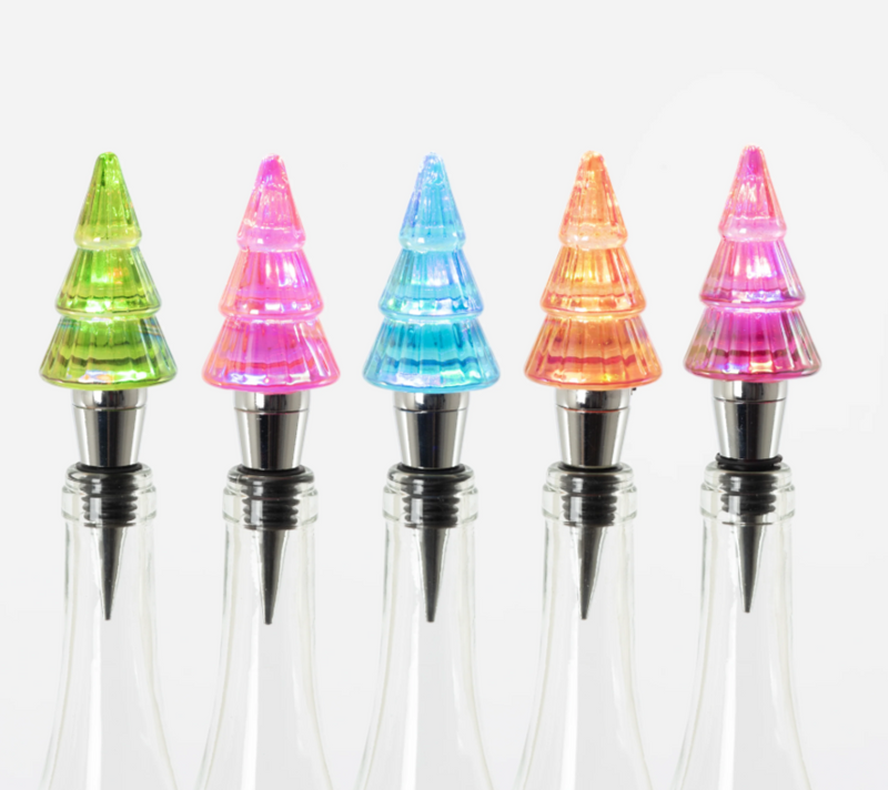 Lit Tree Bottle Stopper