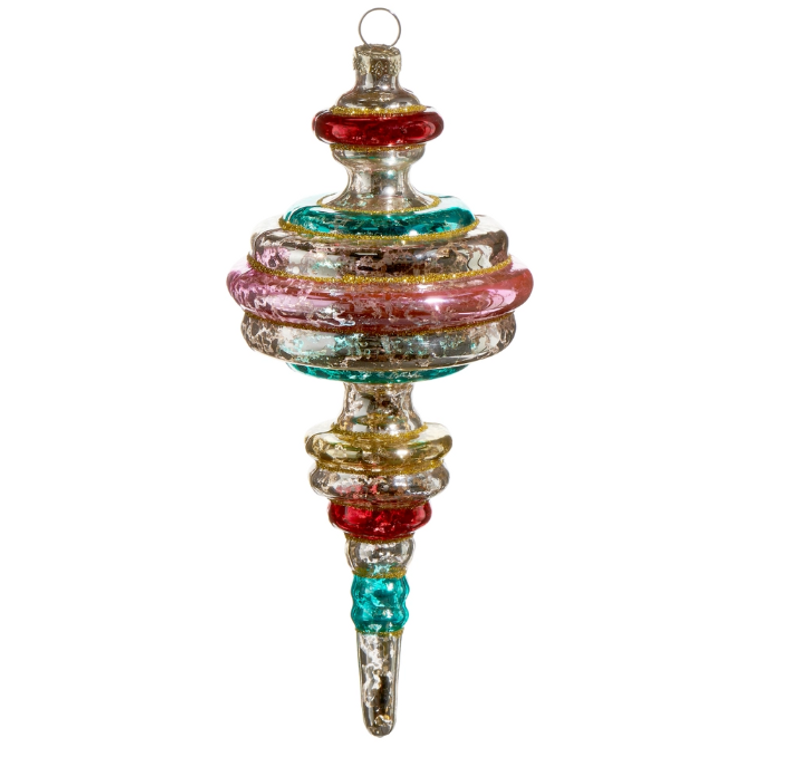 Glittery Glass Vintage Ornament