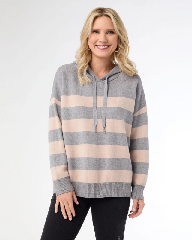 Heavenly-Luxe Stripe Pullover Hoodie