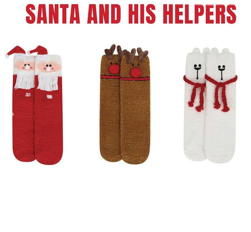 Santa & His Helpers Socks