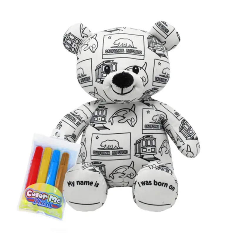 CA Color Me Teddy Bear