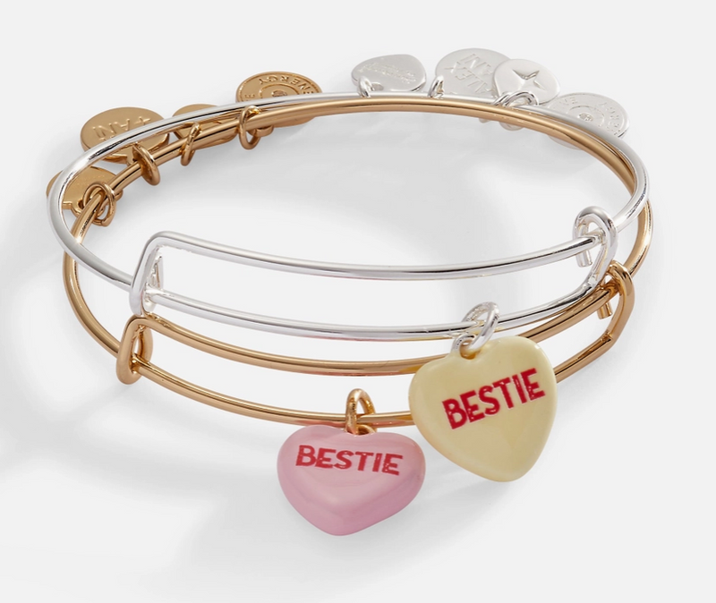Charm Bangle Bracelet Set of 2