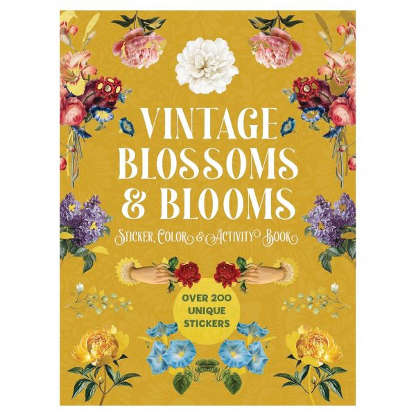 Vintage Blossoms & Blooms Sticker, Color, & Activity Book