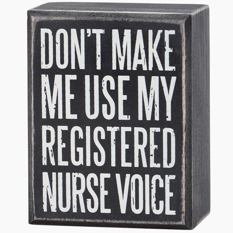 My Registered Nurse Voice Box Sign