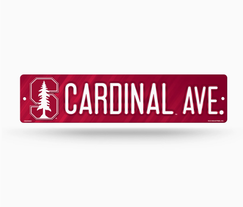 Cardinal Plastic Street Sign-SU Tree