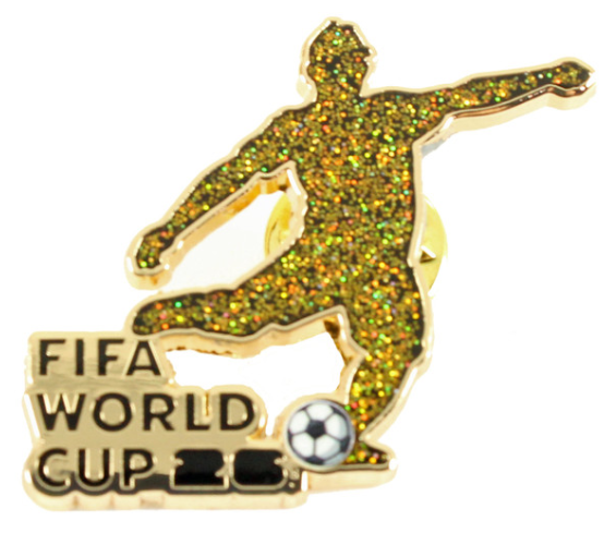 2026 FIFA World Cup Glitter Soccer Player Pin