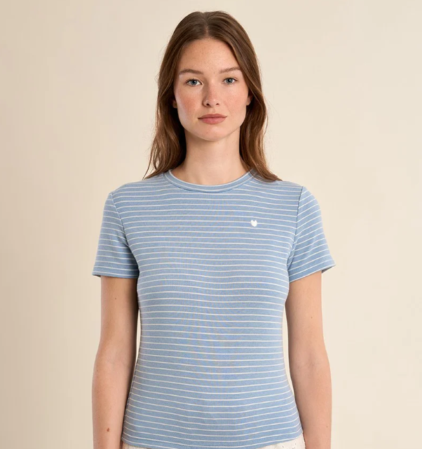 Round Neck Striped Shirt