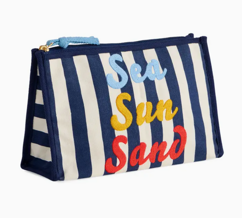 Cotton and PVC Zip Pouch