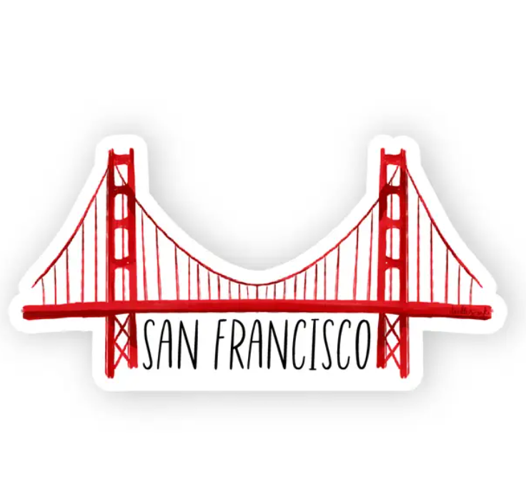 Golden Gate SF Sticker