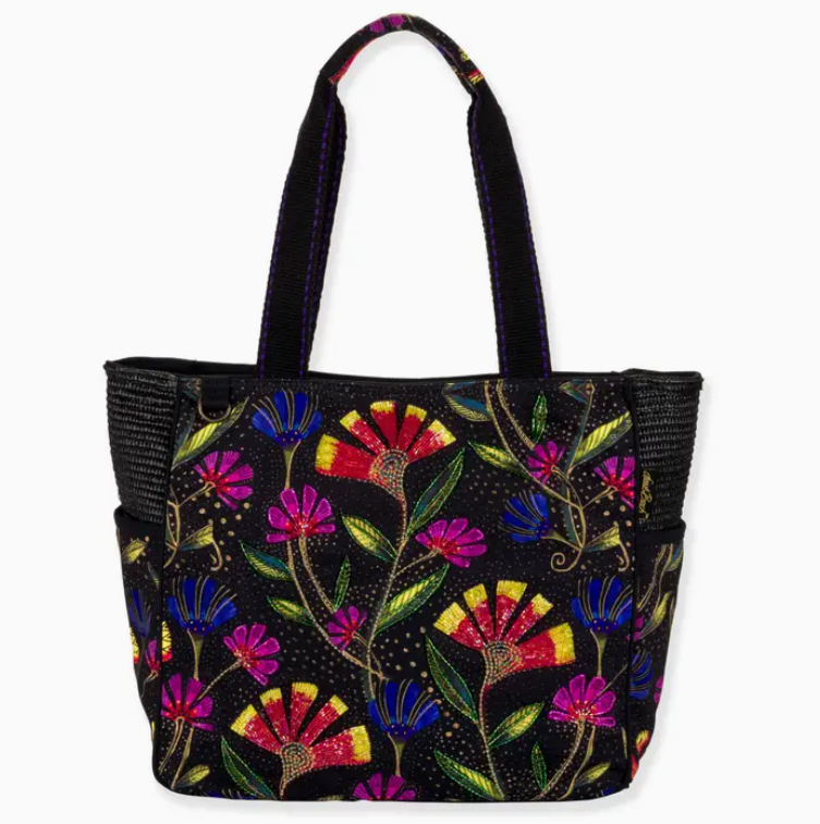 Wild Flowers Large Tote