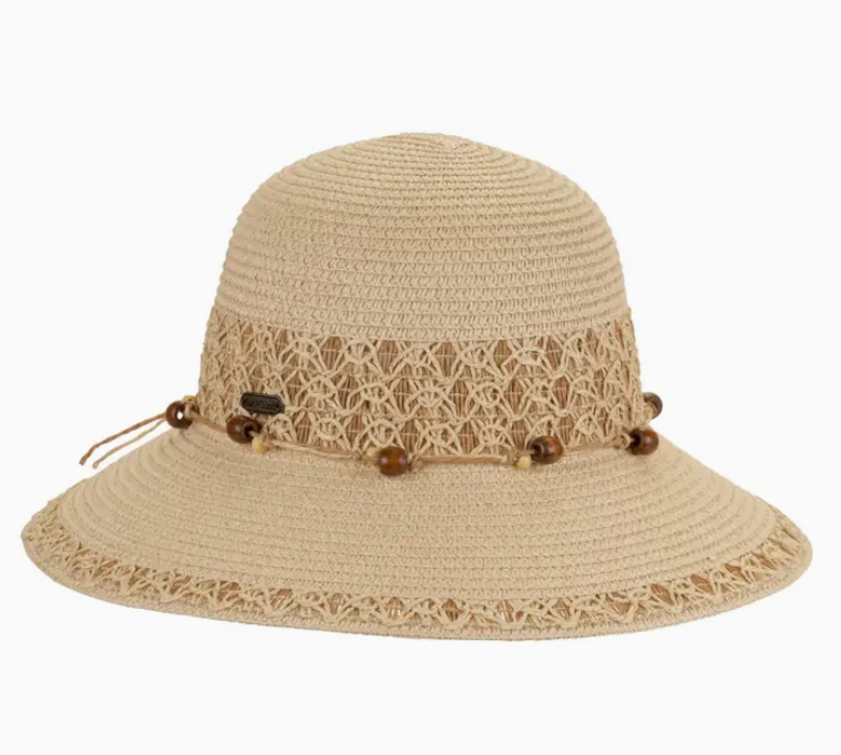 Paper Braid & Crochet Details Bucket Hat