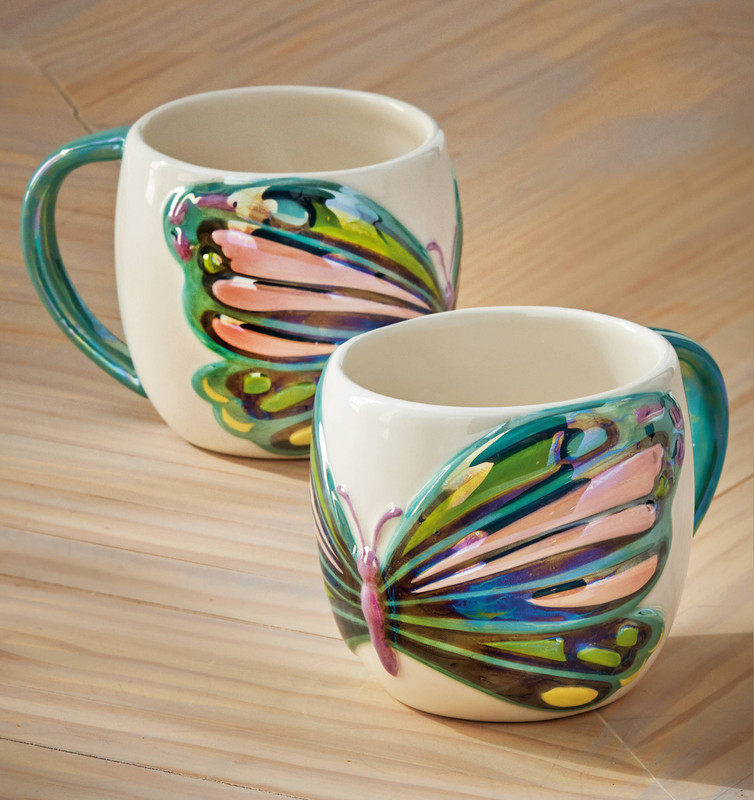 Everyday Butterfly Earthenware Mug