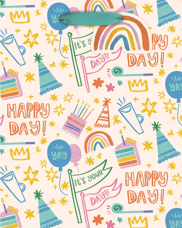 Happy Day Doodles Tote Bag